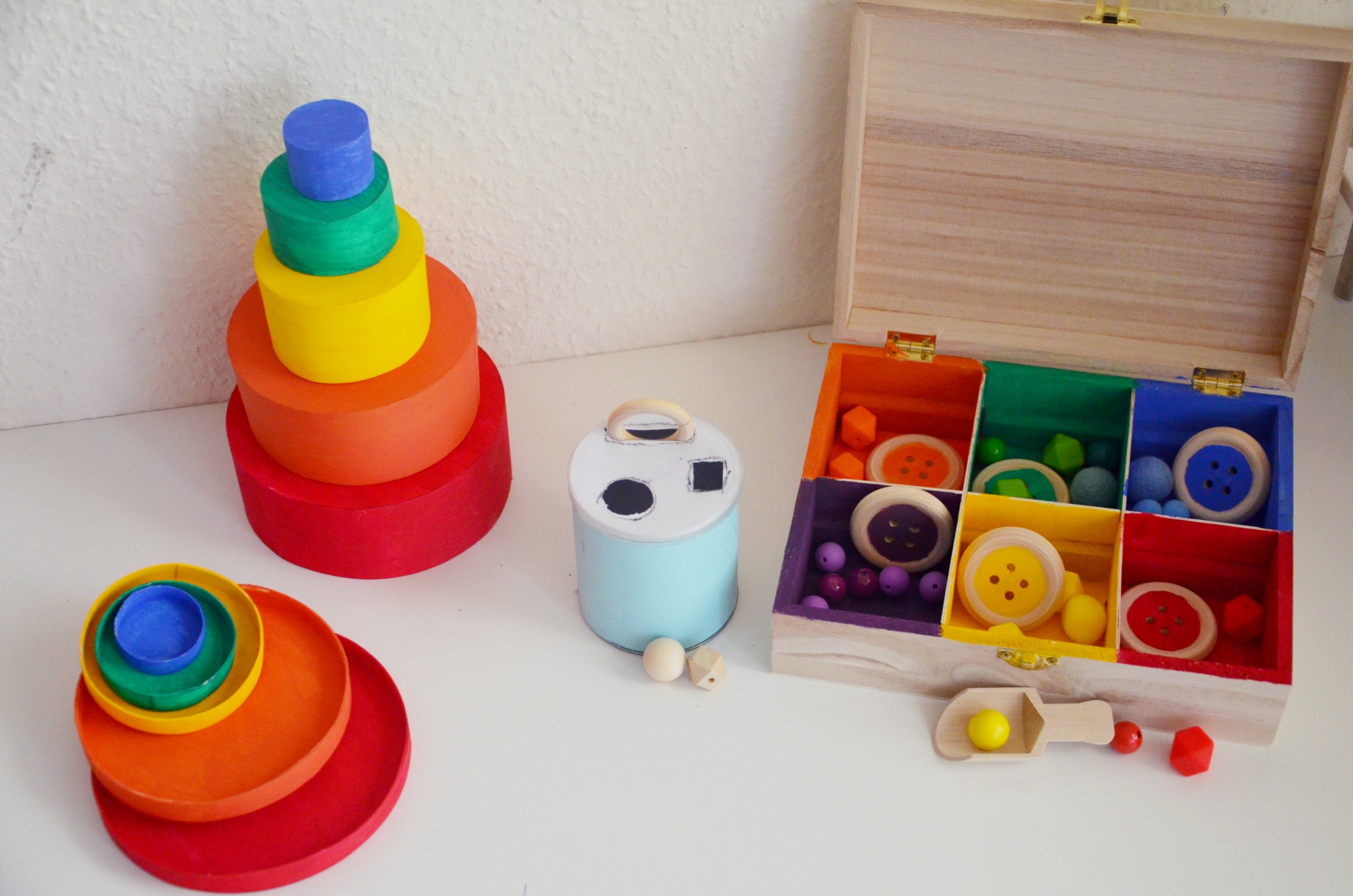 Montessori Color Matching Lock Set Montessori Spielzeug für Kleinkinder 